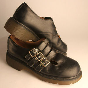 Dr. Martens 3-strap black leather Mary Janes
